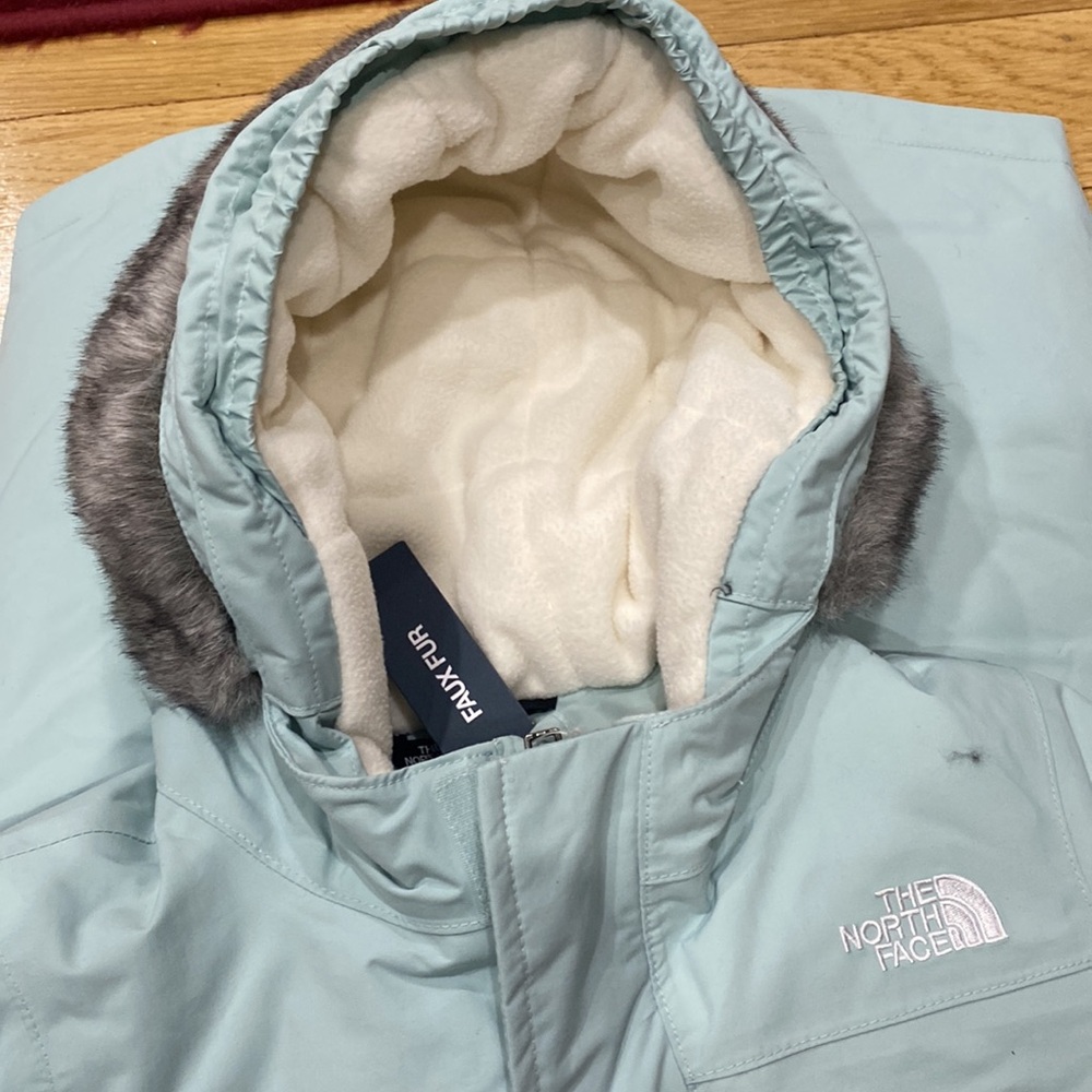 The North Face Kid Artic Parka in Muted Pine.$170.Unisex.Waterproof - Picture 7 of 9
